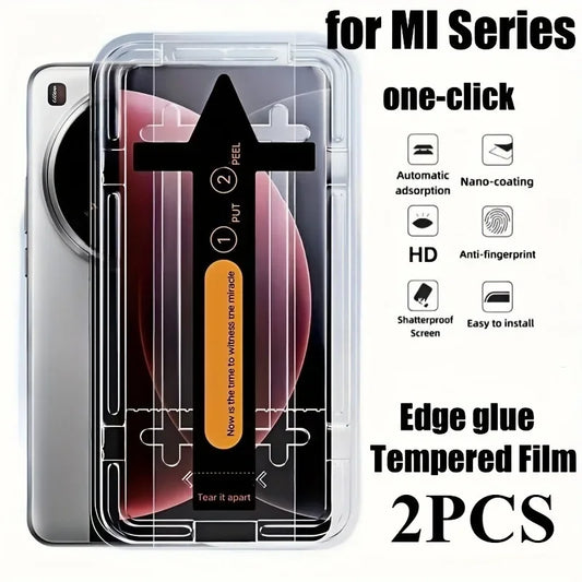 2Pcs One-Click Tempered Glass — Xiaomi 15/14/13/12 Ultra Easy Install — view 1 of screen protectors