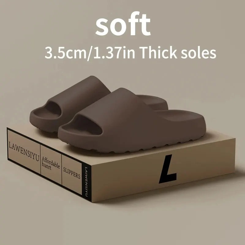 Summer Sandals Coconut Cloud Slippers — Step on Clouds Thick-Sole Non-Slip Slides — view 8 of summer sandals
