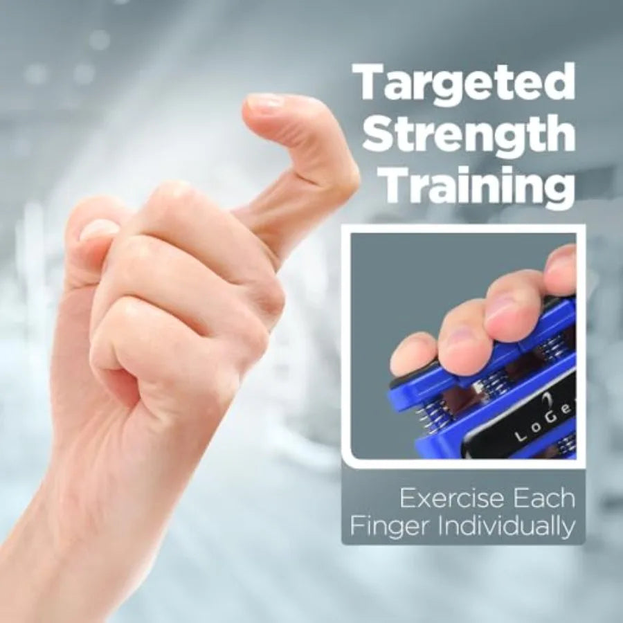 Silicone finger strengthener hand grip for musicians climbers and recovery training — view 3
