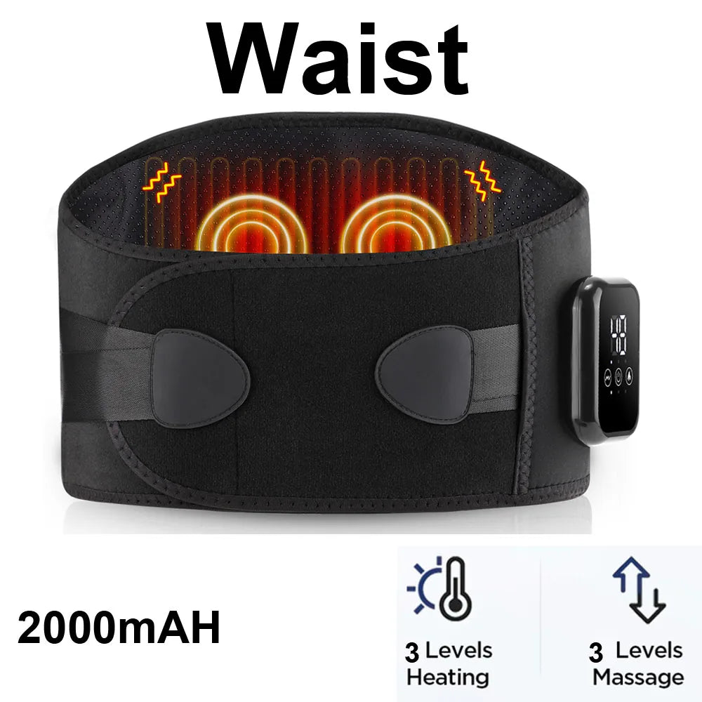 Heated Lumbar Massager Belt with Vibration — Heat + Massage + Support 3-in-1 — view 10 of braces & support