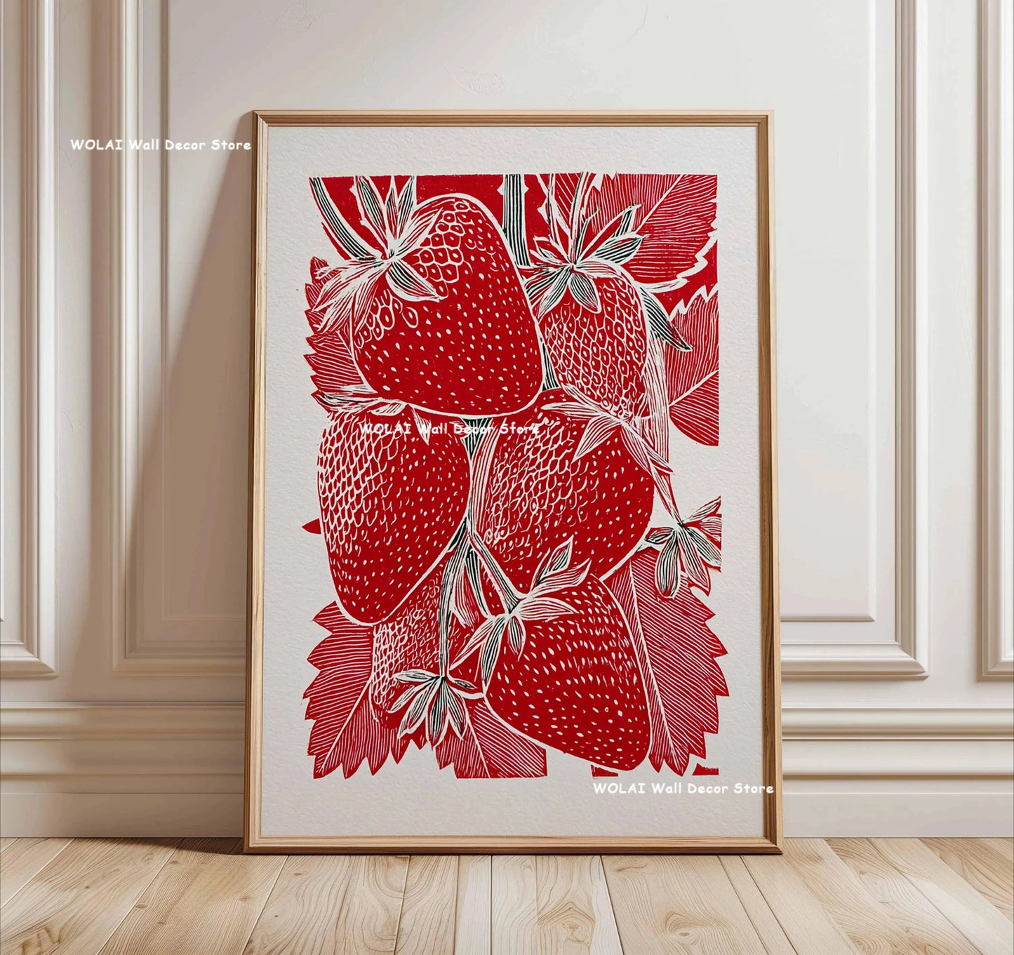 Japanese Forest &amp; Koi Fish Zen Canvas Poster &mdash; Retro Abstract Waves Wall Art for Home