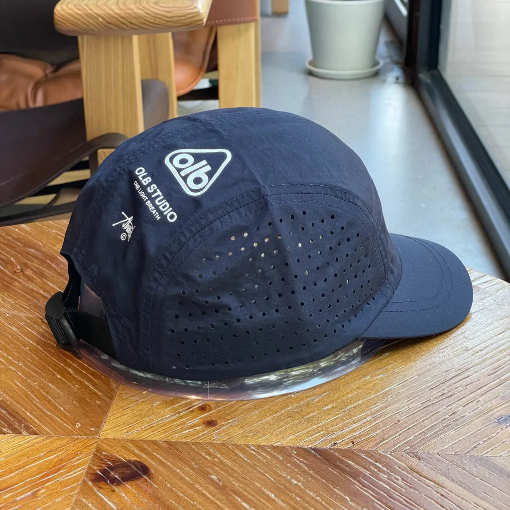 Short-Brim Quick-Dry Mesh Cap — Athletic Running Gym Lightweight UV Protection Couples Hiking Hat — view 11 of hats & caps