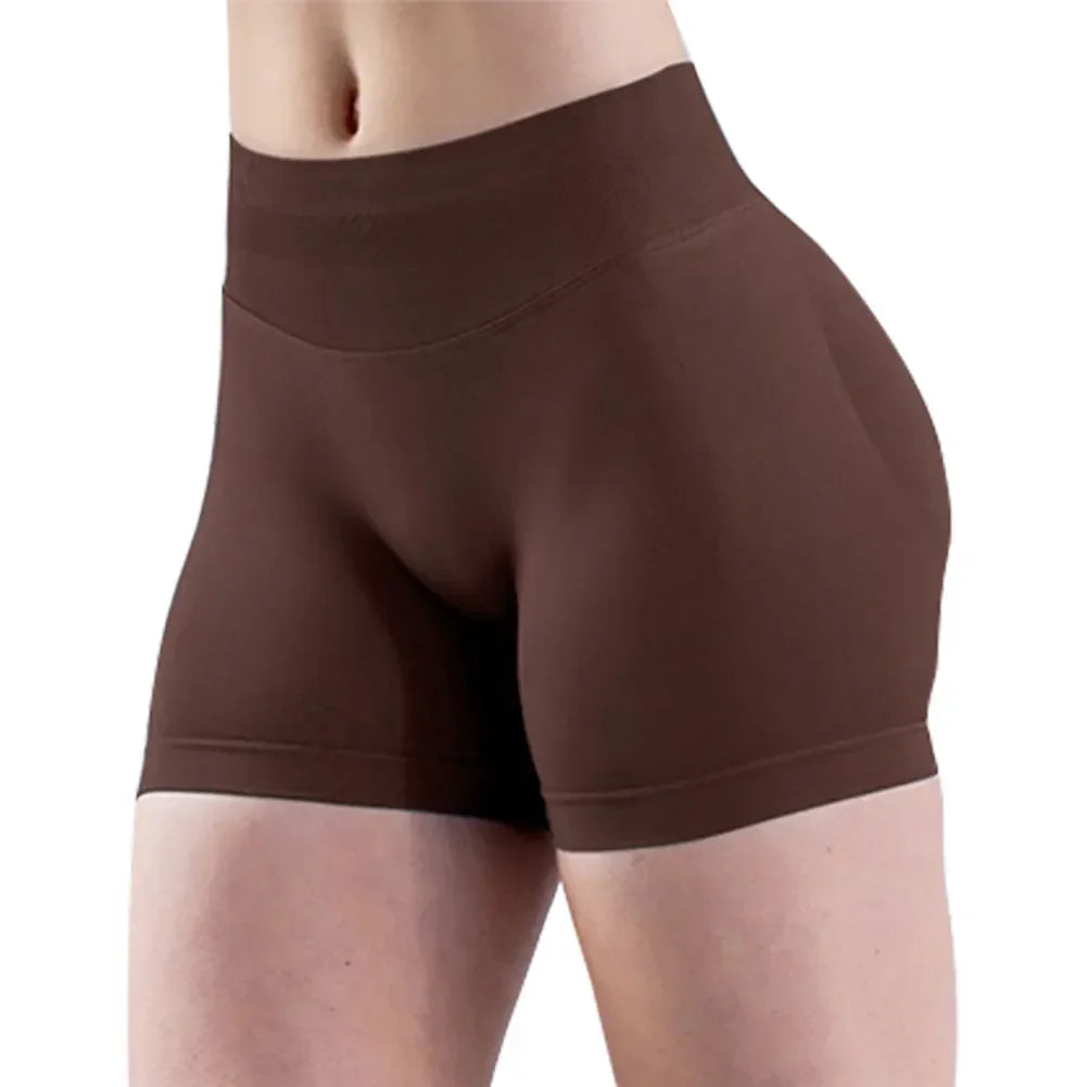 Women's Activewear Seamless Biker Shorts — High-Elastic Squat-Proof Yoga Workout Tights — view 8 of women's activewear
