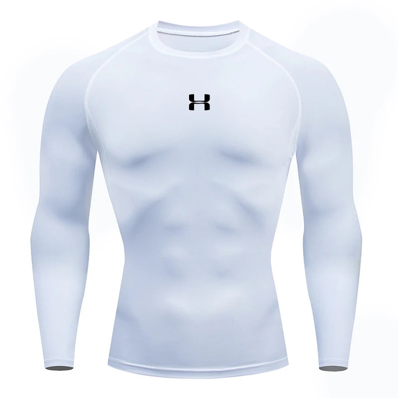 Men&rsquo;s Running Compression Tee &mdash; Long-Sleeve Athletic Rashguard &amp; Training Shirt — view 10 of sports & fitness