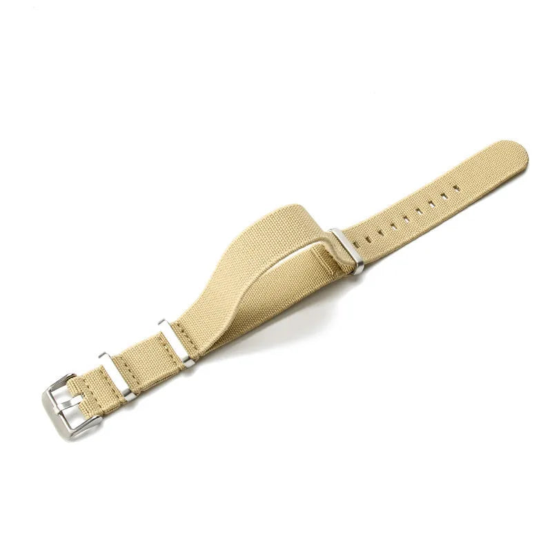 Elastic Woven NATO Watch Strap — 18mm 20mm 22mm Breathable Nylon Universal Wristband — view 18 of watch straps