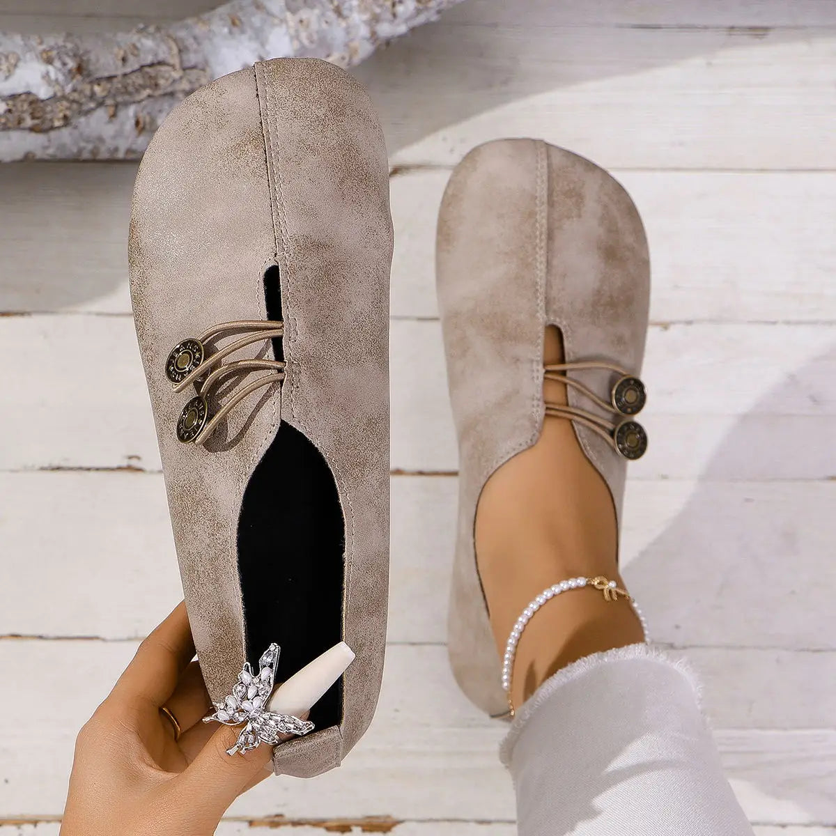 Flats & Ballet — Spring Casual Dress Loafer Flats, Versatile Workwear Slip-Ons — view 4 of flats & ballet