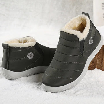 Mens Fur Ankle Boots — Warm Winter Snow Boots for Men — view 1 of boots