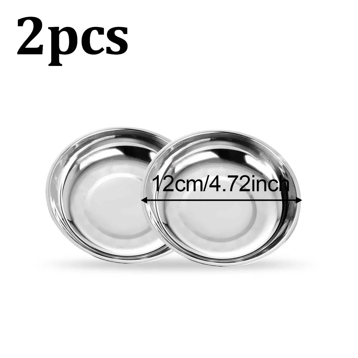 Multifunctional Stainless Steel Plates &mdash; Durable 2-Piece Outdoor &amp; Family Dining Set — view 9 of dining & tableware