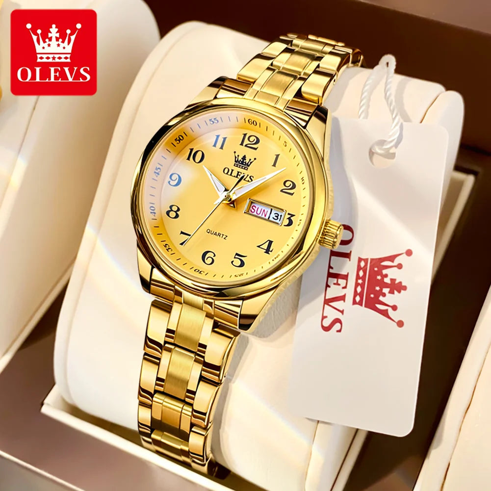 OLEVS Women's Quartz Watch — Fashion Ladies Luxury Wristwatch — view 8 of watches
