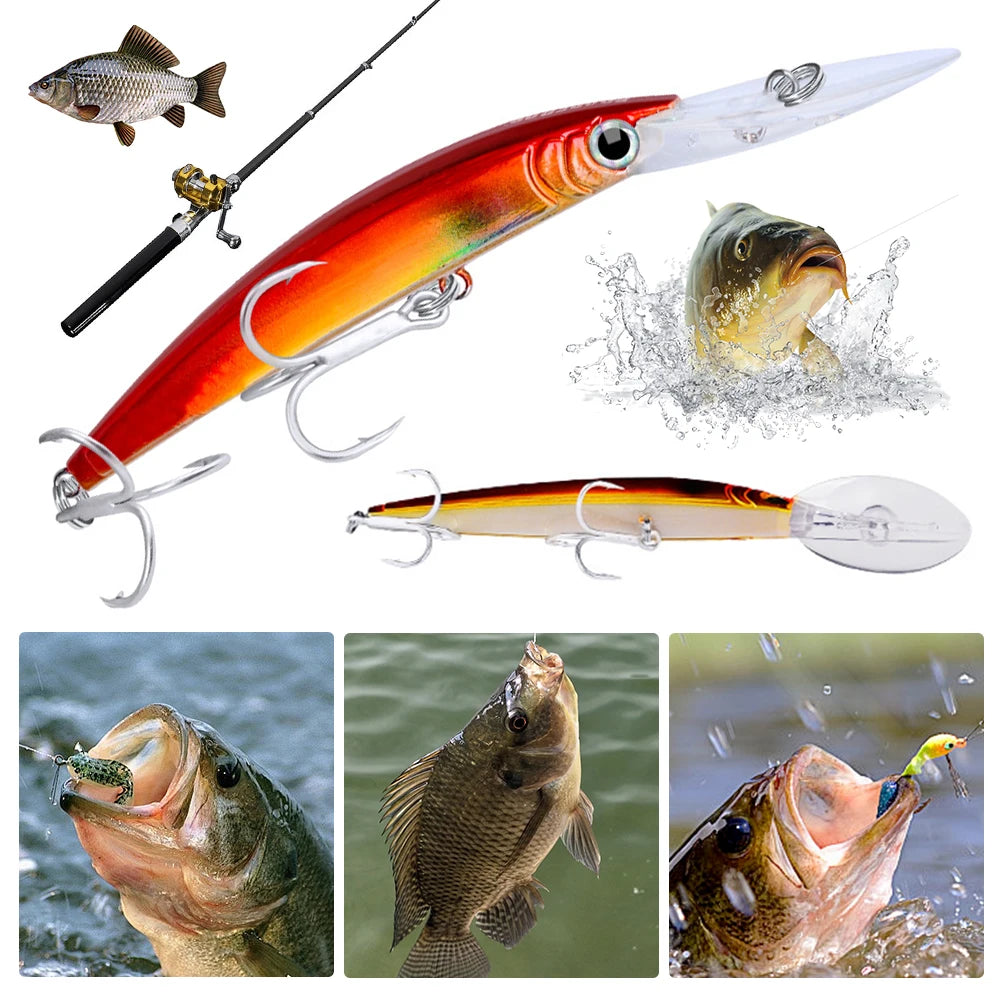 17cm 27g Minnow Hard Bait Fishing Lure — Pro-Grade Bass & Predator Bait — view 5 of outdoor sports