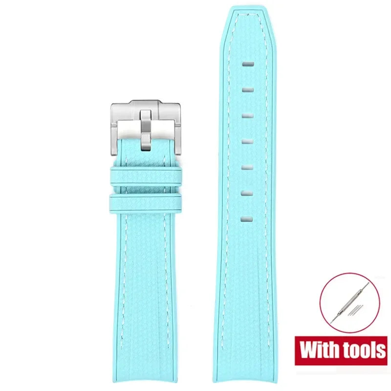 MoonSwatch Diving Strap — 20mm Curved-End Rubber Watch Band for Omega x Swatch