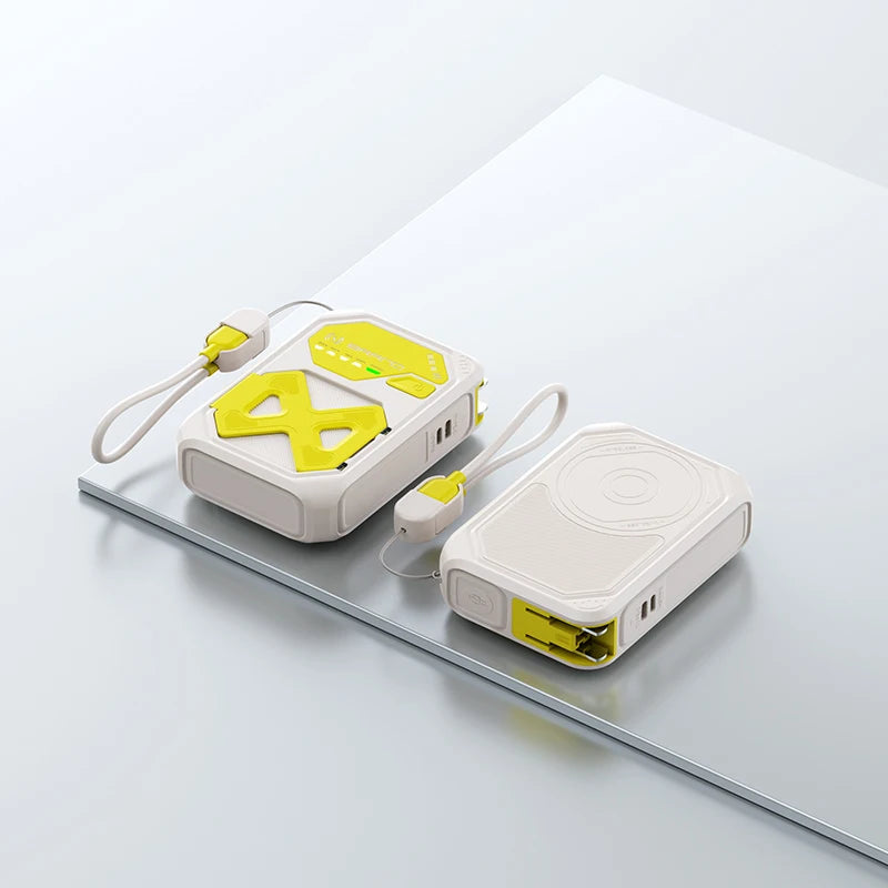 Magnetic 10000mAh 22.5W Wireless Power Bank — Foldable AC Plug All-in-One — view 7 of power banks