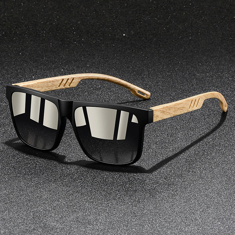 Vintage Square Frame Sunglasses, UV400 for Driving & Fishing — view 5 of sunglasses