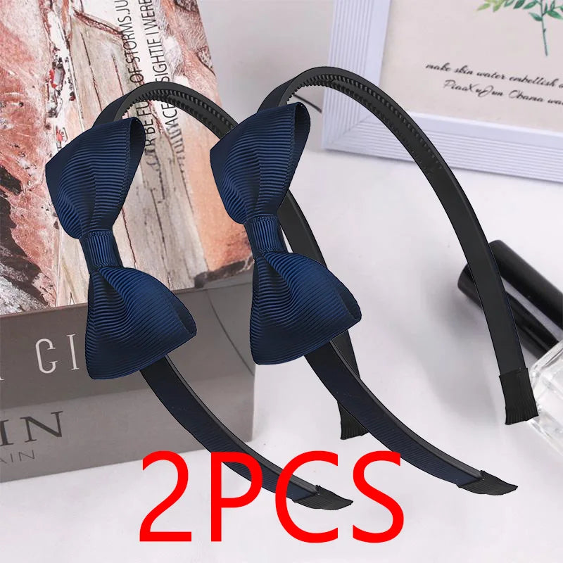 1PCS Cute Solid Color Ribbon Hair bands for Baby Girls Bows summer Headband for girls Kids Fashion Hair Aceessories  FDr10 — view 13 of product