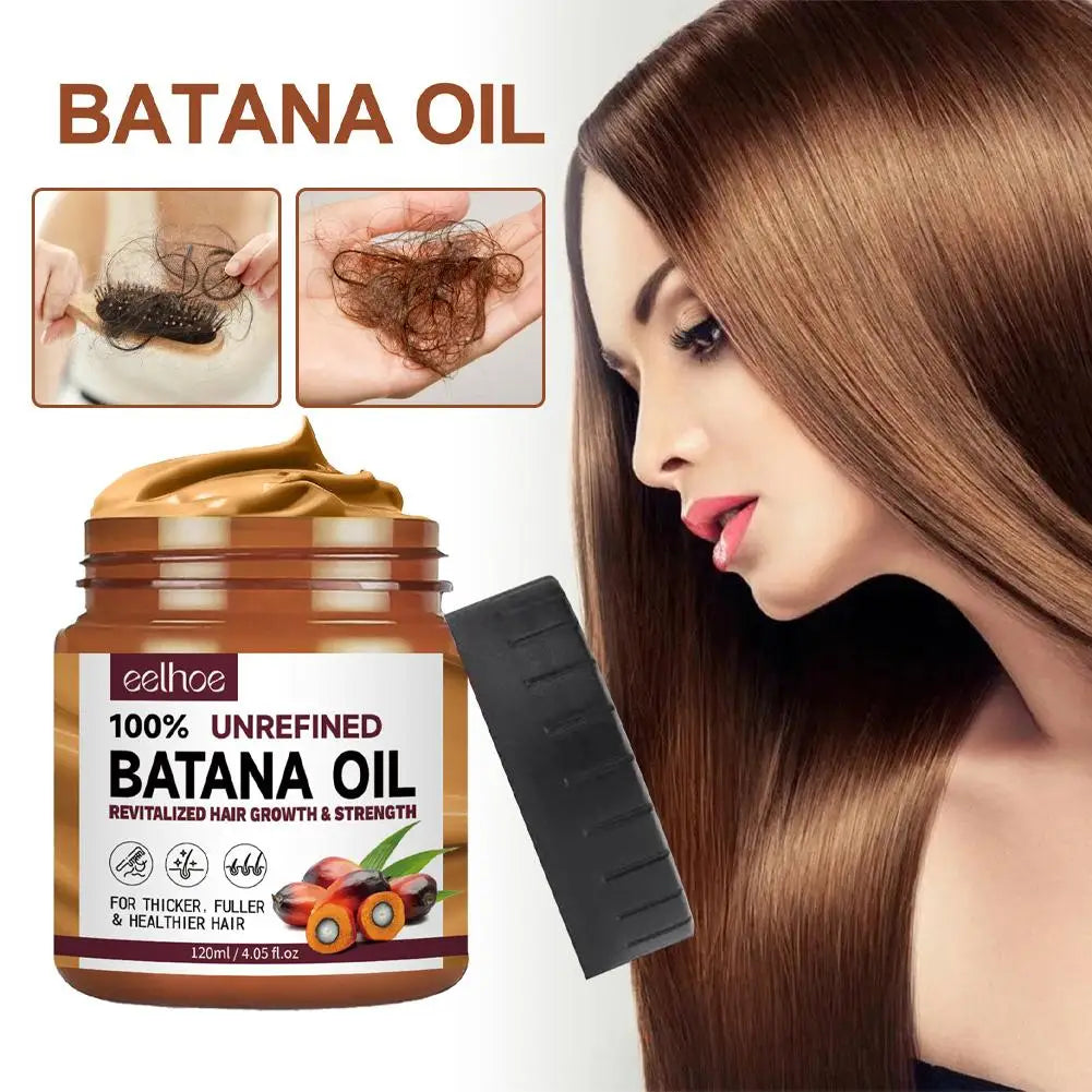 120g Batana Oil Hair Treatments Hair Mask Moisturize And Repair Hair Root For Hair Growth Healthier Thicker Hair Care