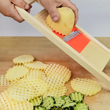 Fries Grid Potato Cutter — Stainless Steel Chip Shredder & Vegetable Grater — view 1 of kitchen gadgets