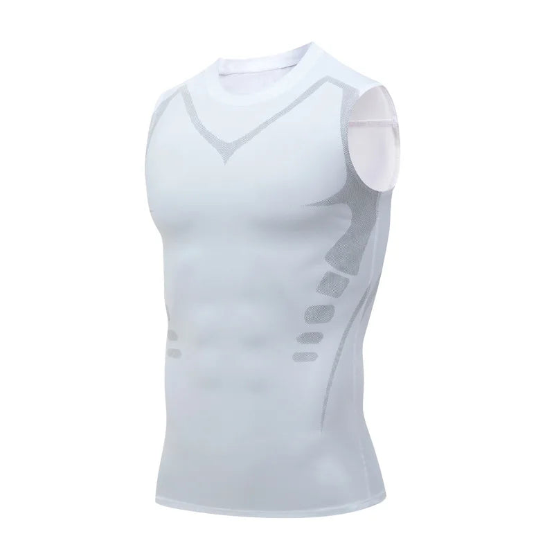 Men’s Compression Tank Top — Quick-Dry Sleeveless Bodybuilding Muscle Shirt — view 11 of sports & fitness
