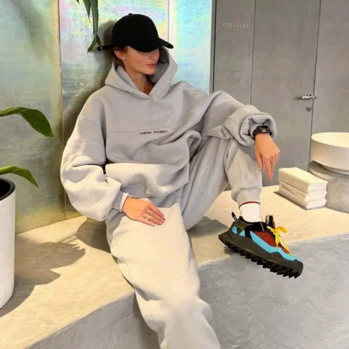 Women&rsquo;s Zip-Up Hoodie Sweatsuit &mdash; Spring Jacket &amp; Jogger Set for Running &amp; Casual Wear — view 7 of tracksuits