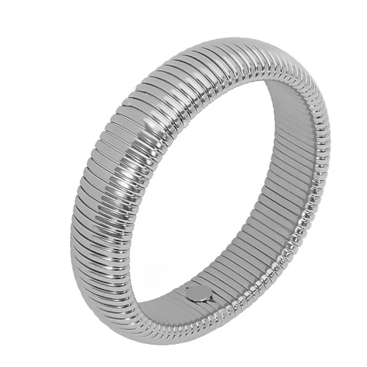 Unisex Waterproof Retro Bracelet — 18K Gold Plated Polished Steel Jewelry — view 12 of jewelry