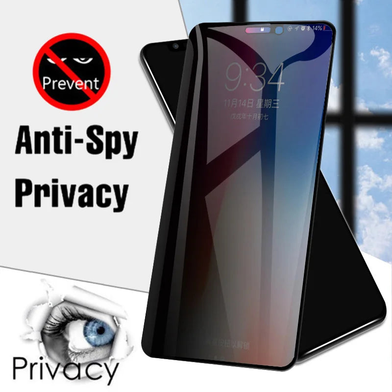 Anti-Spy Privacy Tempered Glass for Samsung Galaxy S25/S24 Ultra + Lens Bundle — view 2 of screen protectors