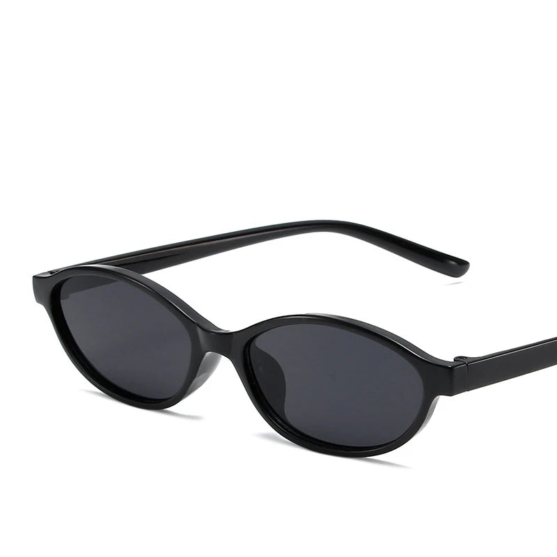 Vintage Small-Frame Oval Sunglasses — Women's UV400 Retro Sun Glasses — view 6 of sunglasses