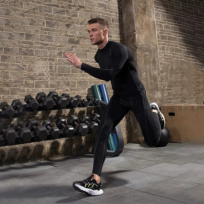 Men&rsquo;s Compression Long-Sleeve Top &mdash; Quick-Dry Bodybuilding Running &amp; Gym Shirt — view 3 of sports & fitness