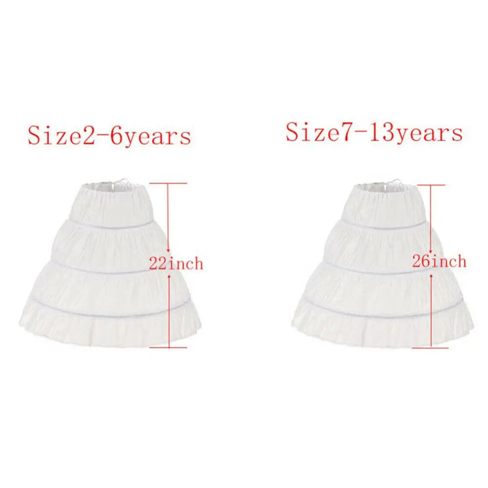 Girls Christmas Princess Tutu Petticoat - Tulle Underskirt for Dresses — view 4 of petticoats