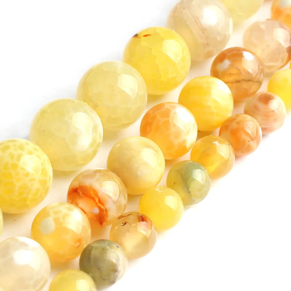 Pearl & Yooperlite Fire Sodalite Beads 15" — 8mm Glow Stone Strand for DIY Jewelry — view 13 of beads
