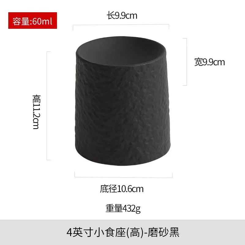 Retro Ceramic Cylindrical Dessert Plate &mdash; Sushi &amp; Appetizer Plate for Creative Tableware — view 6 of dining & tableware