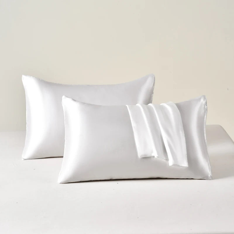 2-Pack Satin Pillowcase — Cooling Silky Smooth Pillow Covers for Skin & Hair — view 8 of cushion covers & pillow cases