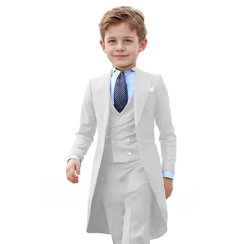 Formal Set For child Jacket For Boy Blazer Tuxedo  Suits For Boys 3 Piece Party  Costume Wedding Dress  Piano Performance