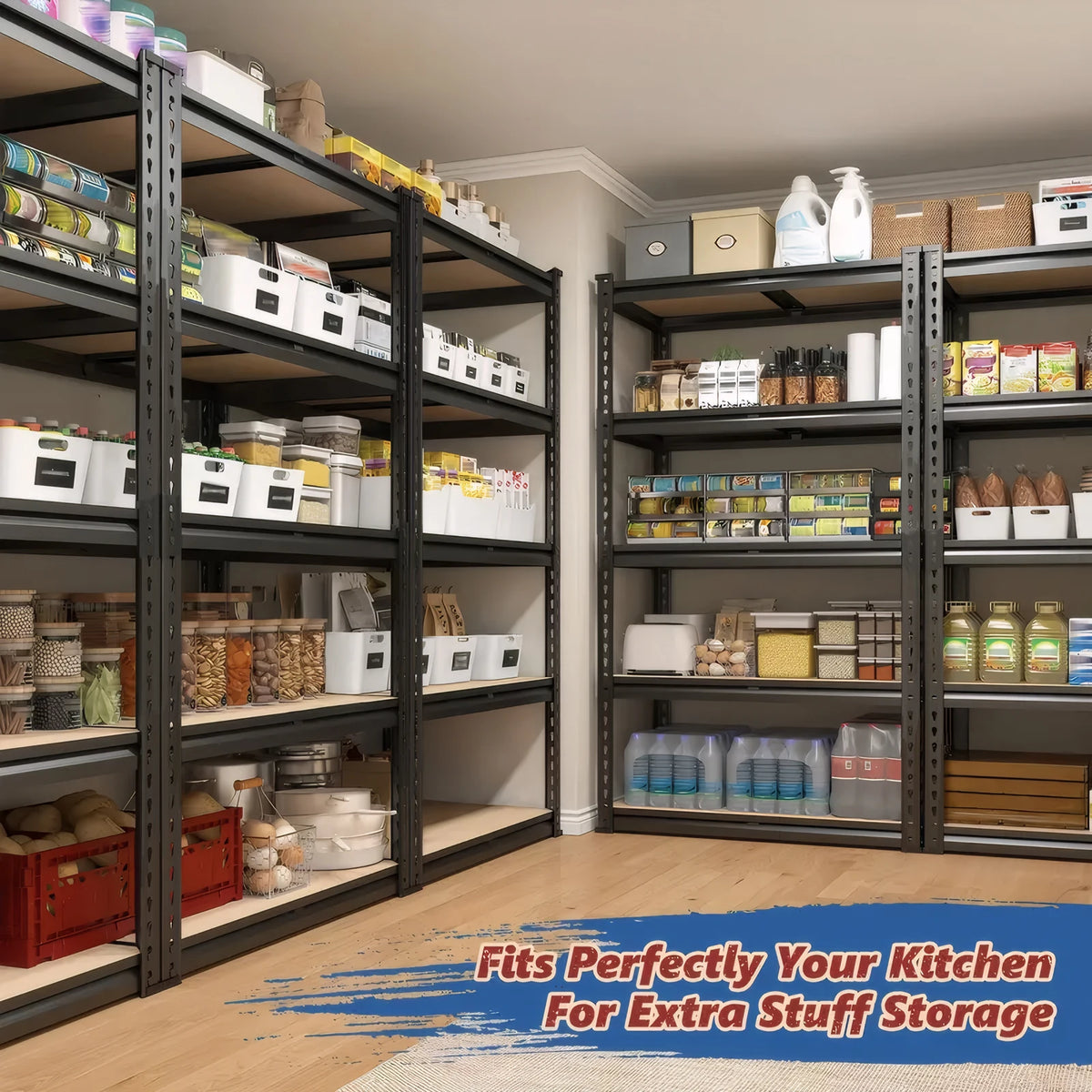 Heavy-Duty Garage Shelving Unit, 2000 lb Capacity Storage Shelf — product photo 5