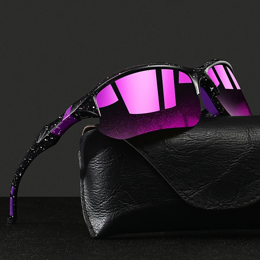 UV400 Sport Sunglasses — Unisex Wraparound Running & Hiking Eyewear — view 2 of sunglasses