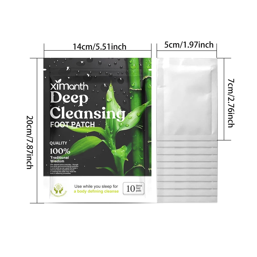 Detox Foot Patches (10–100PCS) – Herbal Foot Pads for Relaxation, Night Routine & Foot Care — view 6 of beauty & personal care