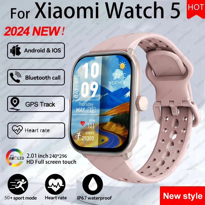 For Xiaomi Watch 5 Global — AMOLED Smart Watch HD Bluetooth Call GPS Smartwatch — view 10 of smart watches