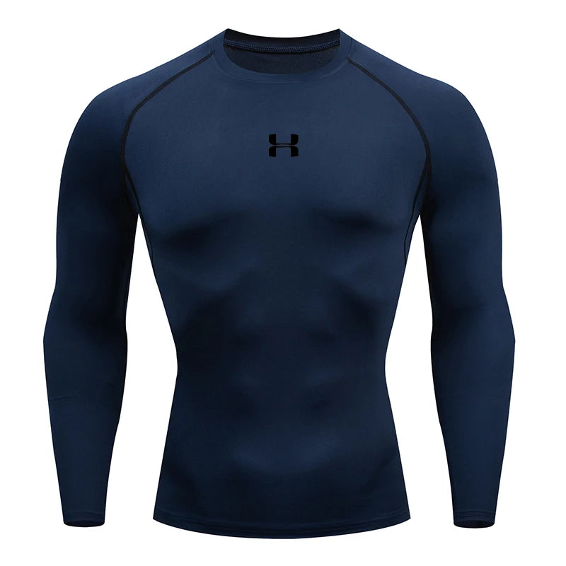 Men&rsquo;s Running Compression Tee &mdash; Long-Sleeve Athletic Rashguard &amp; Training Shirt — view 11 of sports & fitness