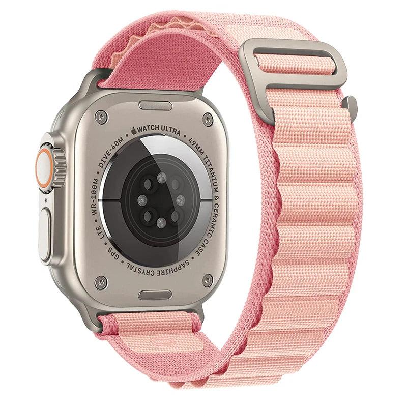 Alpine Loop Strap for Apple Watch Ultra — Nylon Hook Band 42/45/46/49mm