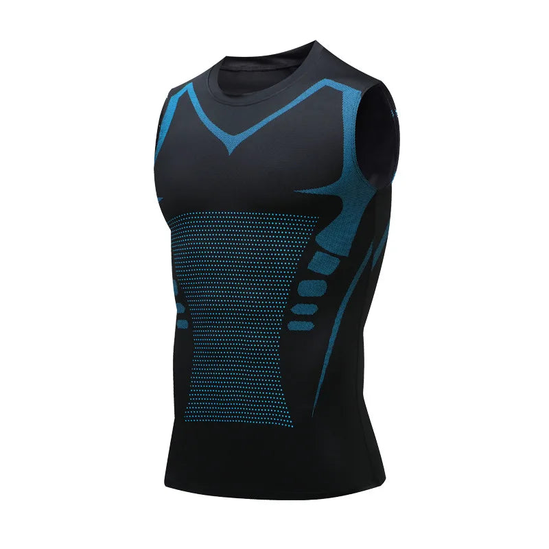 Men’s Compression Tank Top — Quick-Dry Sleeveless Bodybuilding Muscle Shirt — view 9 of sports & fitness