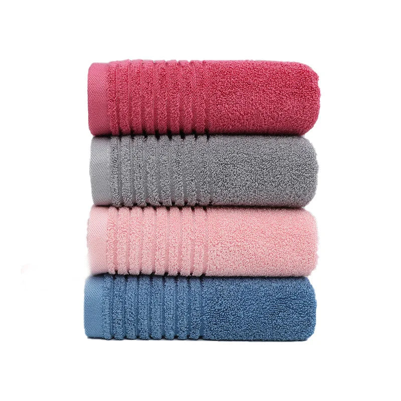 Bath Towels Bamboo Fiber Red Set — Thick Absorbent Luxury Adult Face & Bath, 1/4/6-Piece Holiday Gift