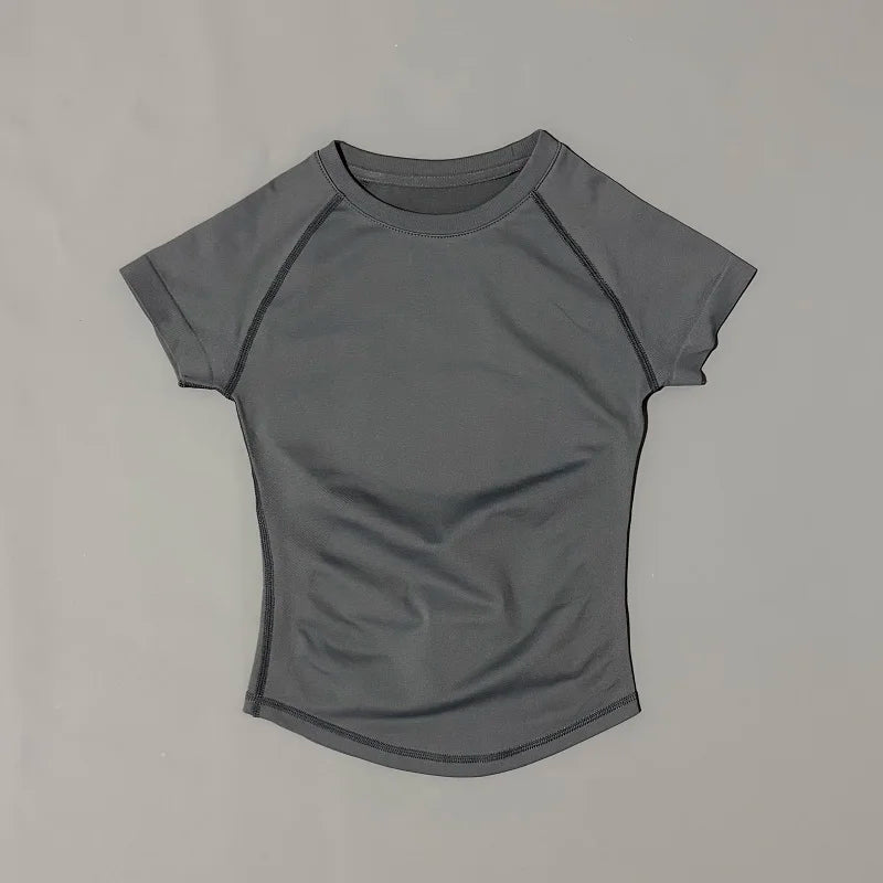 Impact Seamless Yoga Top &mdash; Women&rsquo;s Short-Sleeve Workout Shirt for Running &amp; Sports — view 8 of sports & fitness