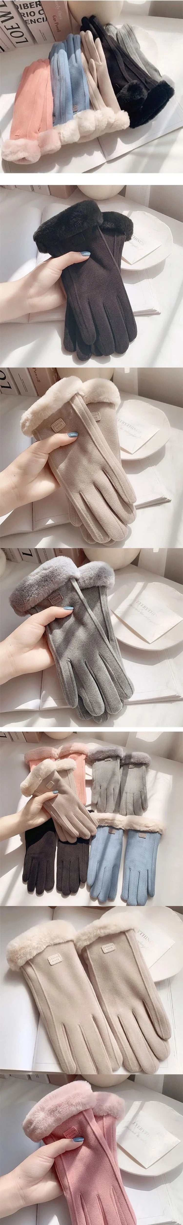 New Gloves Ladies Touch Gloves Mittens Women Winter Gloves Thermal for Girls HST03