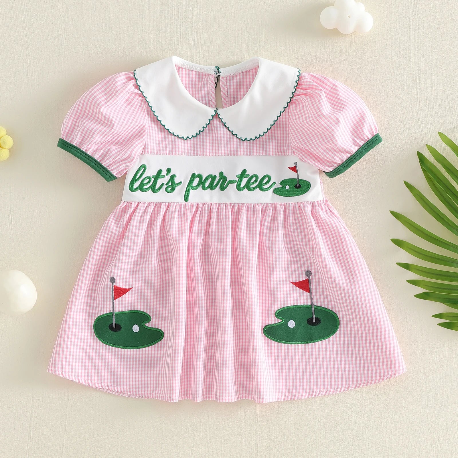 Infant Girls Floral Print Dress - Bowknot Waistband Ruffled Hem Dress — view 1 of infant dresses