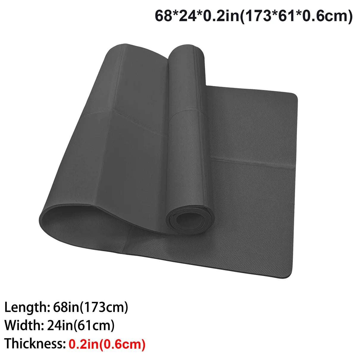 Foldable Yoga Mat Eco Friendly EVA Folding Travel Fitness Exercise Mat 3mm/4mm/6mm Thicknesses for Yoga Pilates & Floor Workouts — view 15 of product