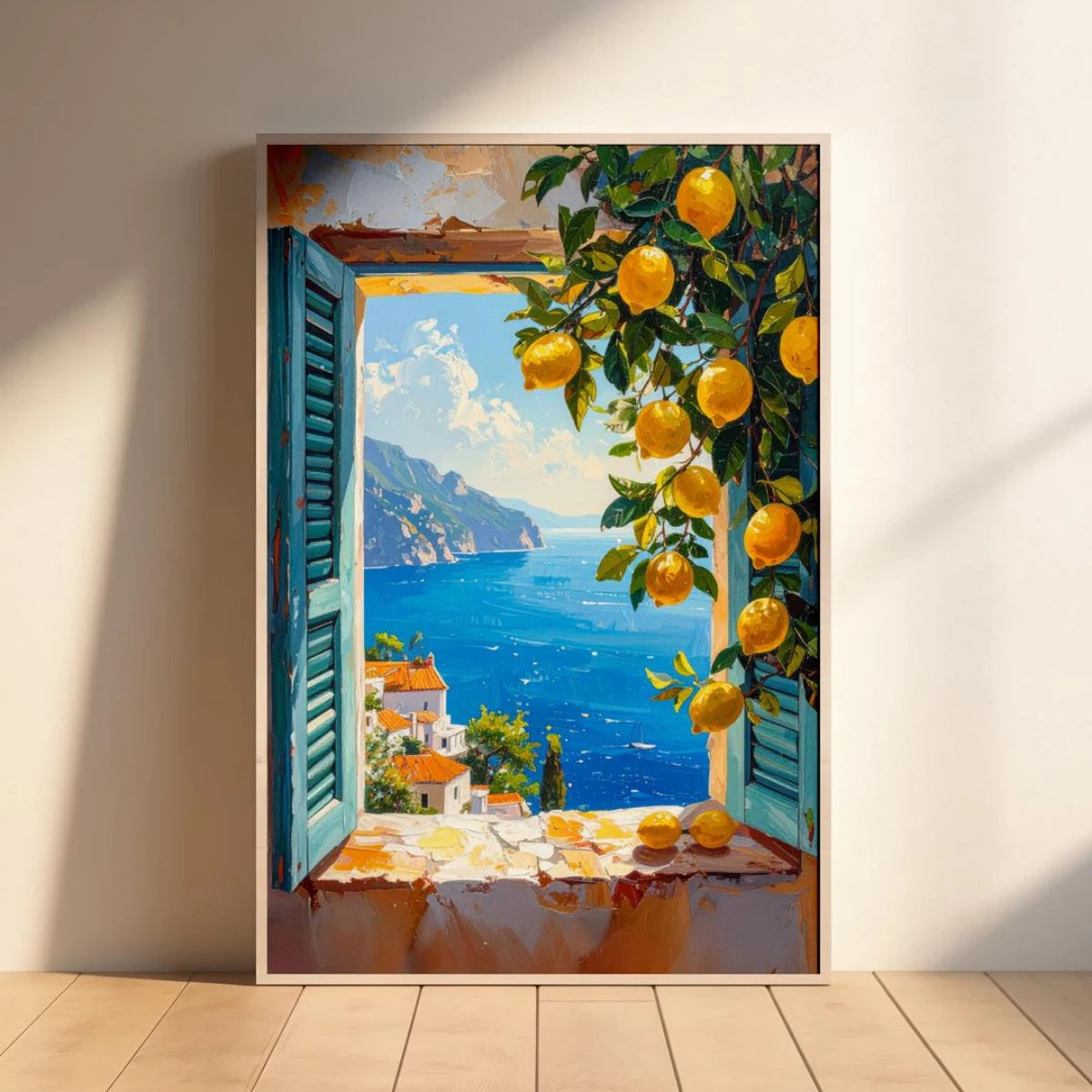 Italian Lemon Tree Canvas Poster &mdash; Cottagecore Landscape Spring Wall Art for Home Decor — view 16 of wall art & prints