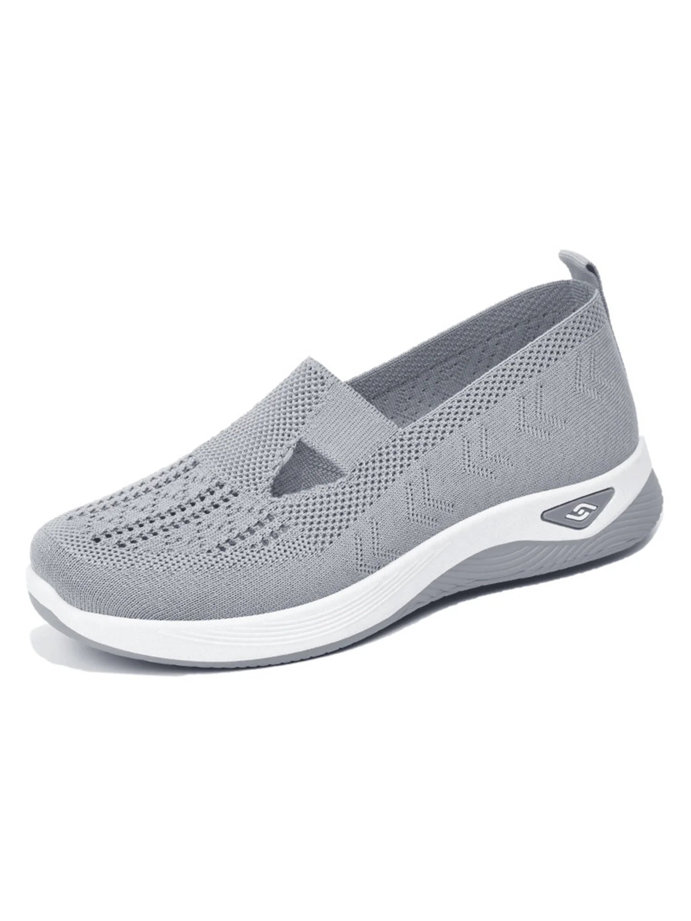 Women's shoes Solid Color Breathable Sneakers, casual sneaker women's summer sneakers, Low-top Knitted Casual Shoes Mom Shoes — view 19 of product