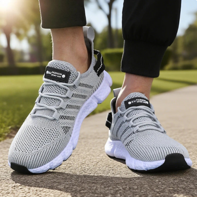Men's Soft-Sole Running Sneakers — Lightweight Mesh Breathable Casual Trainers — view 7 of sneakers