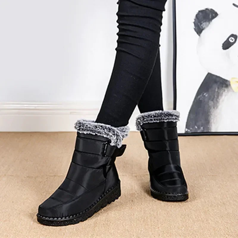 Waterproof Winter Boots for Women — Faux Fur Long Plush Snow Platform Boots (2025) — view 5 of boots