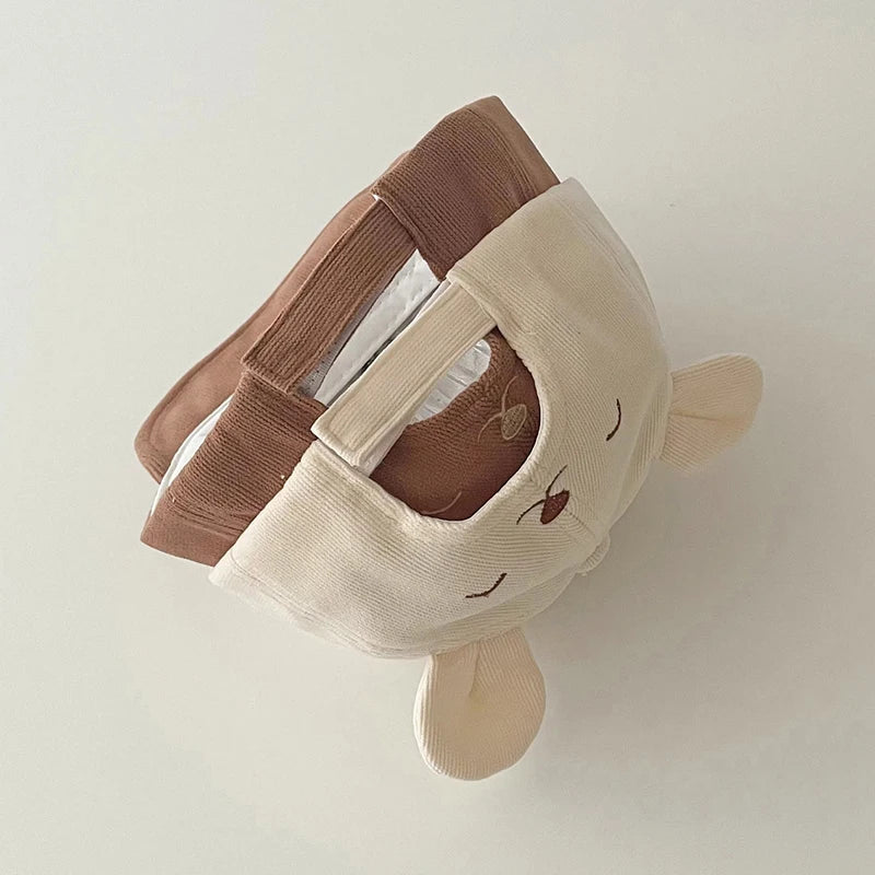Cartoon Bear Baby Baseball Cap - Kawaii Ear-Detail Sun Hat for Infants — view 5 of baby hats