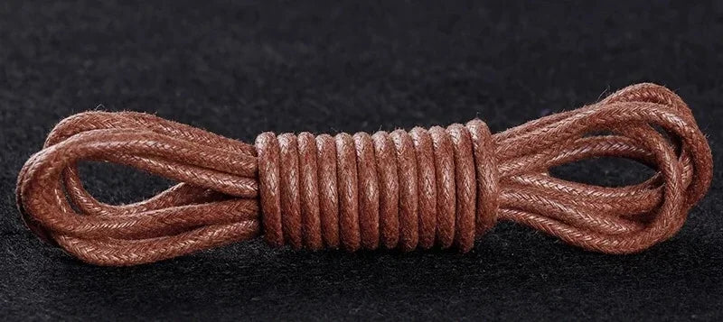 Waxed Leather Shoelaces — Waterproof Round Boot & Dress-Shoe Laces — view 11 of shoe accessories
