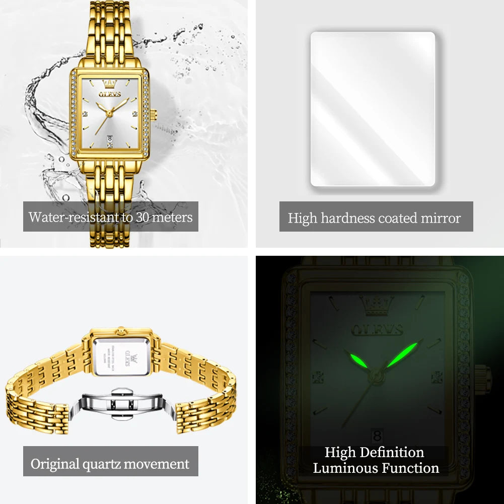 OLEVS 9995 Women's Luxury Watch — Fashion Elegant Quartz Wristwatch — view 4 of watches